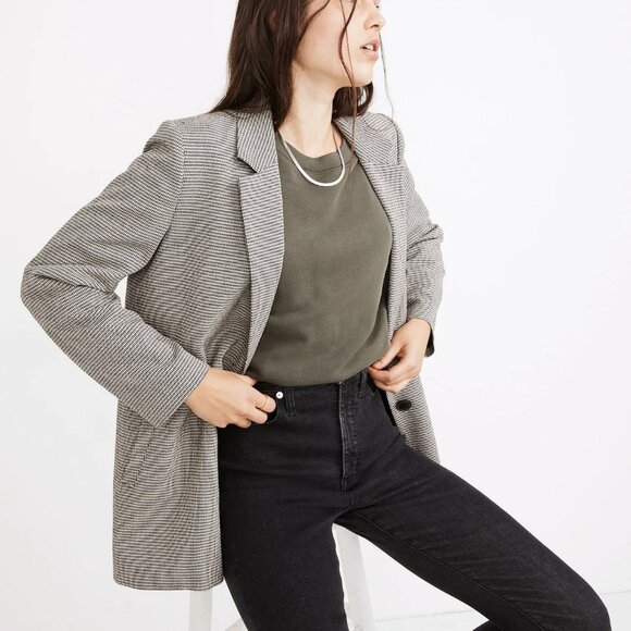 Madewell Dorset Blazer in Houndstooth XS $168 - Picture 14 of 14